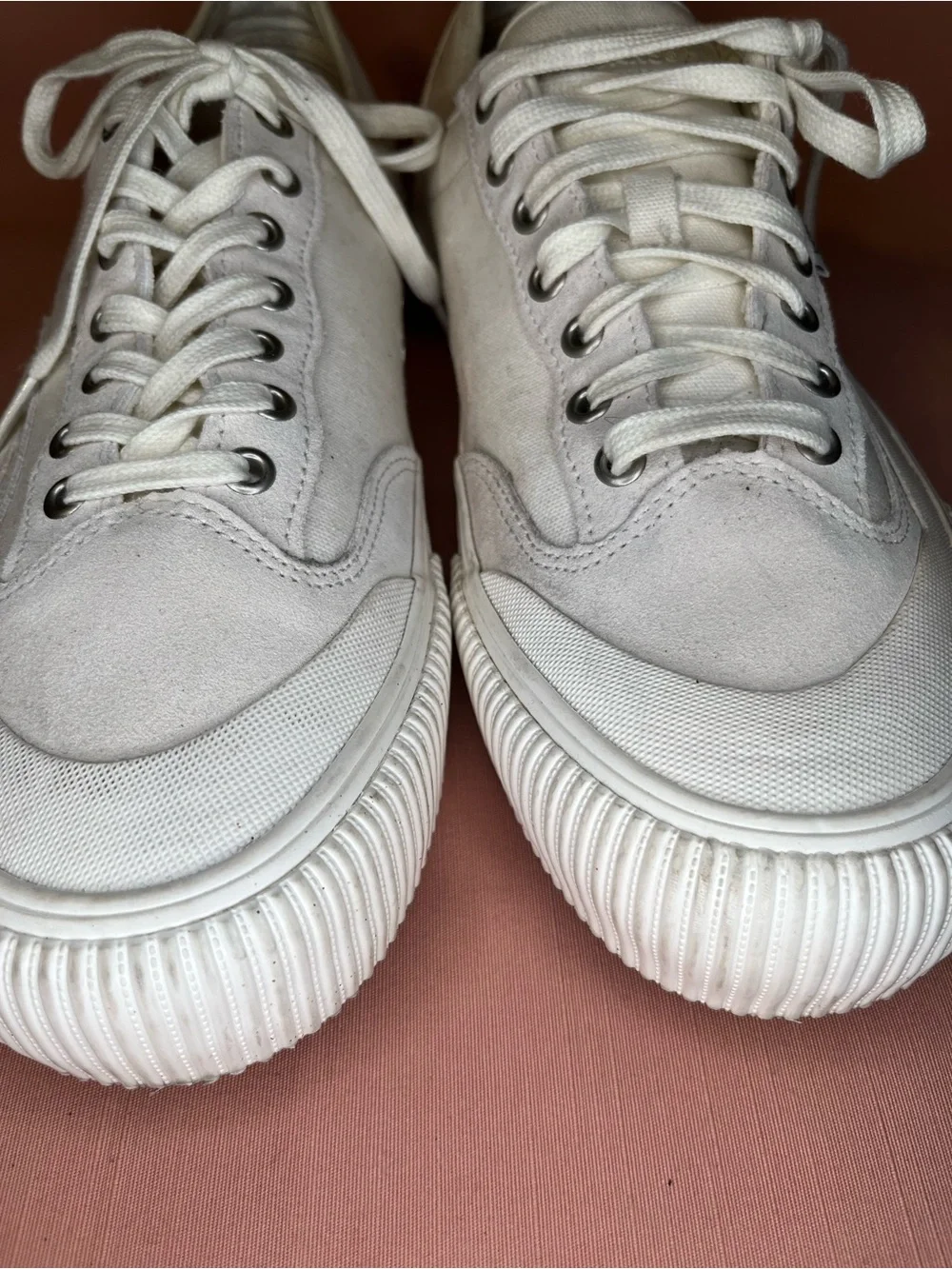 Vans Men's Cream Low-Top Sneakers